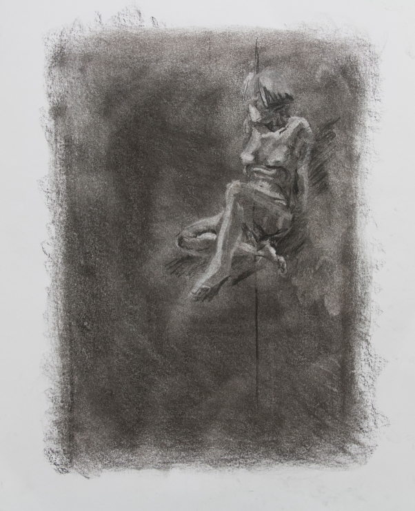 Subtractive #1, 2015 | Charcoal on paper